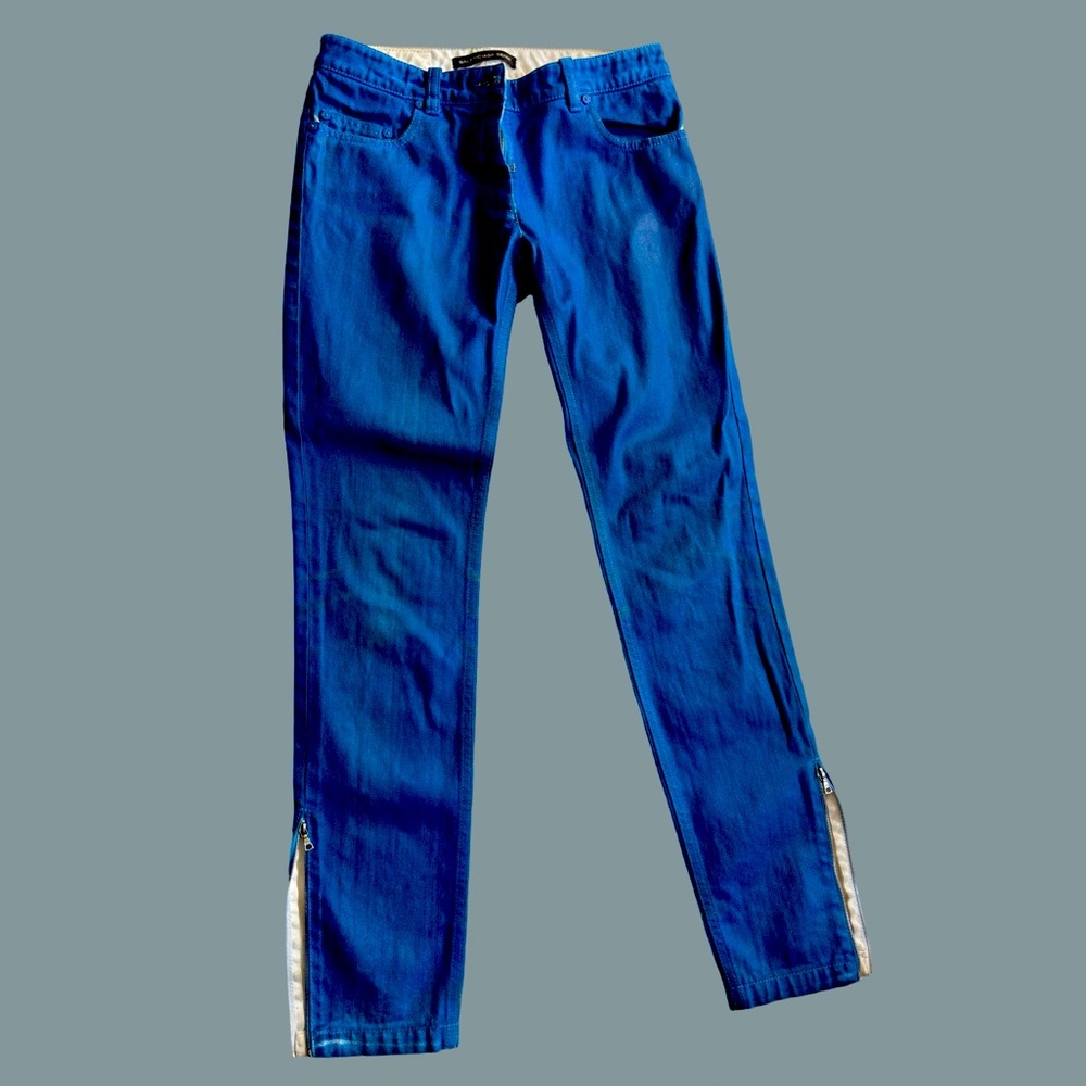 Balenciaga silk screen over dyed pants Jeans sz 36